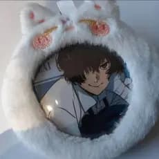 58mm/75mm Pingente De Corda Transparente De Pelúcia Ita Bolsa Acessórios Para Exibição De Alfinetes Estojo De Emblemas D