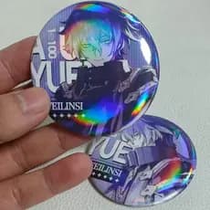 2 Pçs/Set Jogo Kyryll Chudomirovich Flins 58mm Pin Coleção Breastpin Para Bolsas Vestir Presente