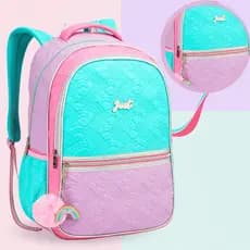 Mochila Escolar Menina Bolsa Juvenil Costas Feminina Grande Rebeca Jovem Infantil Colorida Paete