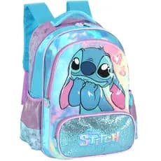 Original Mochila Costas Lilo & Stitch Disney Infantil Grande Escolar Menina Feminina Personagem Juvenil Lilo