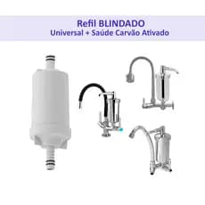 Refil Vela Torneira Filtro Gourmet + Saúde Universal Carvão Ativado
