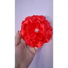 Laço Flor Infantil Grande com Strass | Maxi Laço Luxo | Várias Cores