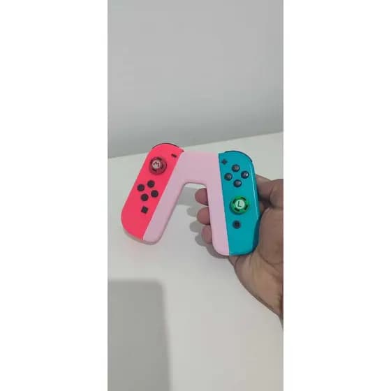 Suporte Grip De Mão Compatível com JoyCon Nintendo Switch Controle