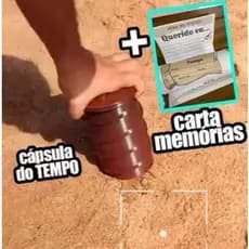 Kit com 26 Cápsulas do Tempo + Cartinha, Memórias, Futuro e Recordação