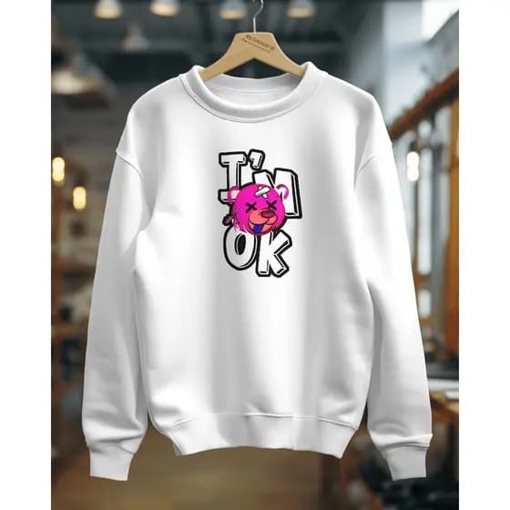 Moletom Masculino Estampado Moletom Estiloso Masculino Casaco Gola Careca