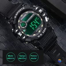 Relógio de Pulso Original Digital com LED Digital à prova d'Água Relogio Masculino Esportivo 2022 S-713