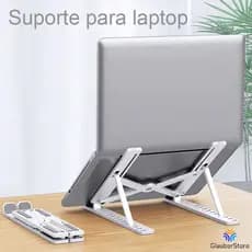 Suporte Para Notebook Alumínio Conforto Mesa Ajustável Dobrável