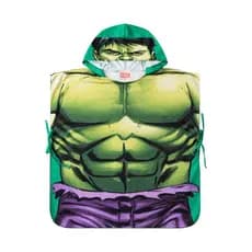 Saída de Praia Infantil Hulk Marvel Com Capuz