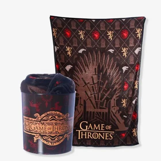 Kit Manta e Balde de Pipoca Game of Thrones