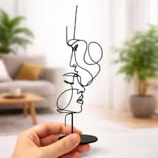 Escultura Decorativa Casal Line ART