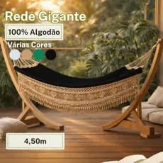 Rede Bucho De Boi Gigante 4.50m 100%Algodão Reforçada Descanso