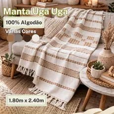 Manta Uga Uga Grande 100% Algodão