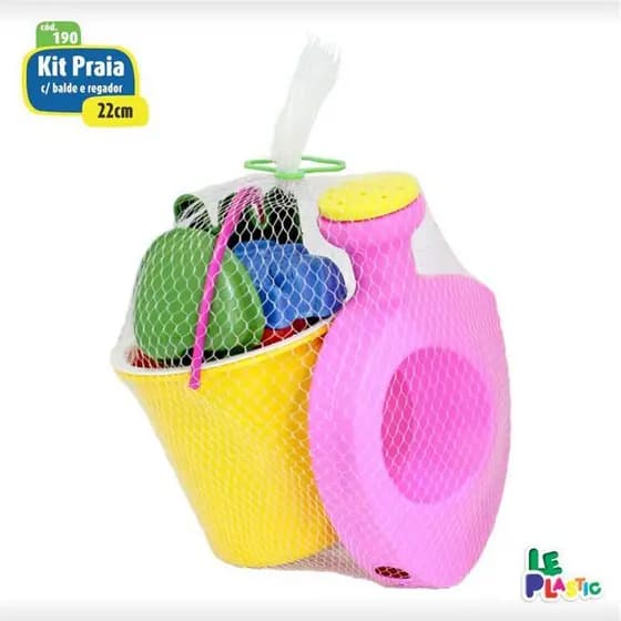 Baldinho de praia Kit Praia - Leplastic ( Cor Sortida)
