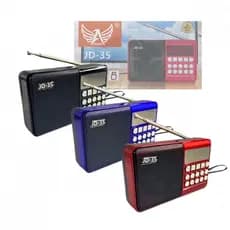 Rádio Portátil Retro FM/AM Bluetooth 3W MP3 Entrada Pendrive e Cartão SD Bateria Recarregável Altomex JD-35