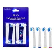 Kit Refil Compatível Escova De Dente Elétrica Oral B Precision Clean Etc