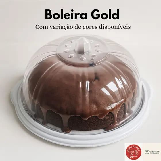 Boleira Plástica com tampa - Ideal para bolos e sobremesa - Cores variadas - Erca Plast