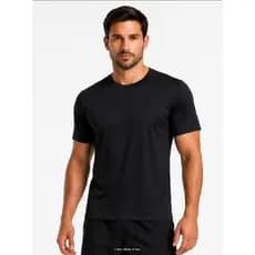 Kit 3 Camisetas Masculina Dry Fit Academia Manga Curta Tecido Respirável Fitness Corrida Treino - Branca e Preta