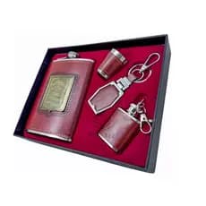 Kit Cantil Porta Bebidas Chaveiro Copo Shot