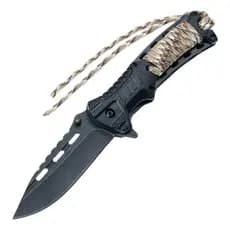 Canivete Range Premium Pederneira Paracord camping pesca
