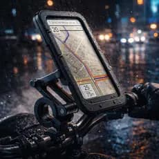 Suporte de Celular Moto Antifurto Á Prova Dágua 360° Articulado Antiqueda Universal Bike