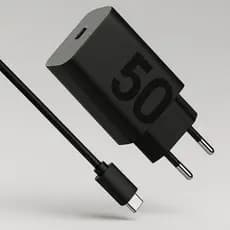Carregador Para Celular Turbo Tipo C 50w Fonte + Cabo Original Universal 1 Metro