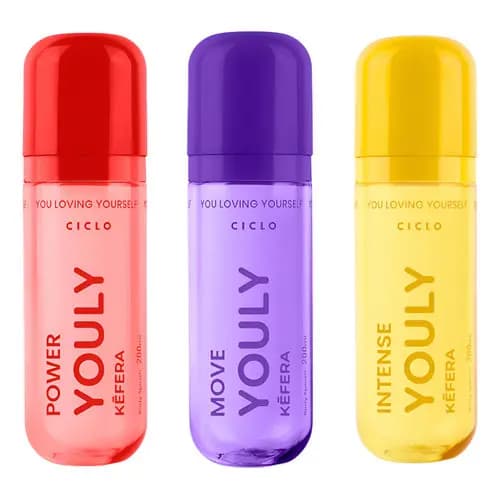 Kit 3 Body Splash Desodorante Corporal Youly By Kéfera 200ml