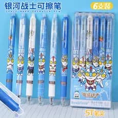 Caneta de Gel Caneta apagável Caneta esferográfica Galaxy Warrior Ultraman Caneta apagável Alunos da escola primária Can