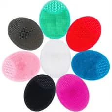 Esfoliante Facial , Escova De Limpeza De Silicone Macio Lavagem De Esponja Massagem De Cabeça Preta Remoção Para Todos Os Tipos Da Pele