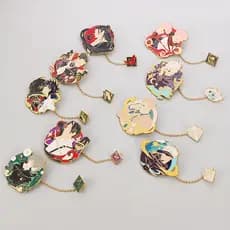 Broche Jujutsu Kaisen Gojo Satoru Bobina de Cachorro Yuta Okkotsu Yuji Itadori Distintivo de Metal Acessórios para Bolsa