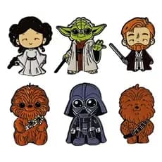Broche de Metal Clássico de Filme de Ficção Científica Europeu e Americano com Darth Vader e Yoda de Star Wars