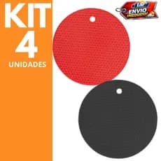 Kit 4 Descansos Panela em Silicone Protetor Resistente