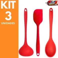 Kit Cozinha Silicone Concha Colher de Arroz Espátula Restaurante Buffet