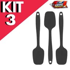 3 ou 2 Und Espátula de Silicone Multiuso Premium 27Cm Resistente Alta Temperatura Casa Cozinha Buffet Restaurante