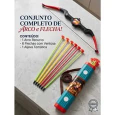 Brinquedos Arco E Flechas Infantil Porta Flechas Criança