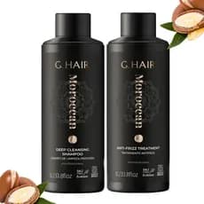 Kit Escova Progressiva Marroquina e Shampoo Alisamento e Brilho Extremo Nova Embalabem