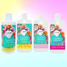 Ghair Kit Cachos Estilosos 4 Produtos 300ml – Cabelos Cacheados com Definição e Nutrição Impecáveis