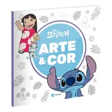 Livro Infantil De Colorir Arte e Cor Stitch Grande 36 Páginas