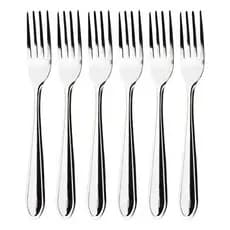 Conjunto Garfos Inox 6 Peças Jantar Qualidade Durável Utensílios Mesa