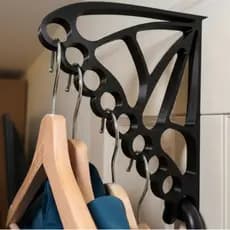Gancho para Porta de 35mm Multiuso para Cabides – Organização Roupas, Toalhas, Bolsas e Acessórios