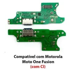 Conector Placa Dock de Carga Compatível Moto One Fusion