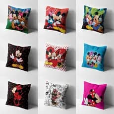 Capa de Almofada Coleção Mickey e Minnie 45x45cm