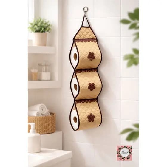 Porta Papel Higiênico Matelado 3 Rolos Varias Cores