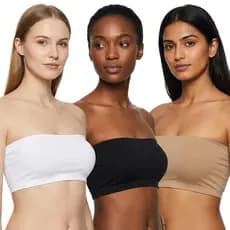 Kit 3 ou 2 Top Sem Bojo Tomara que Caia Faixa Cropped Alta Sustentação Barato Feminino