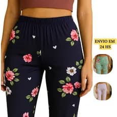 Calça de Pijama Avulsa Confortável Suede Longo Inverno Feminino Adulto