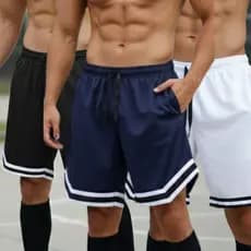 Kit 3 Short Americano Academia Dry Fit Masculino Com Bolso Confortável E Sofisticado
