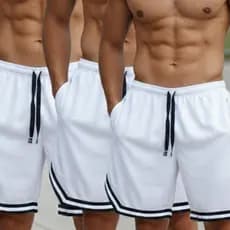 Kit 3 Bermuda Americano Masculino Shorts Com Bolso E Cordão Academia Treino Dry Fit Estilo Confortável