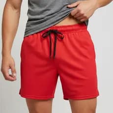 Shorts Academia Dry Fit Bermuda  Verão Masculina Moda Fitness Vermelho Envio Imediato