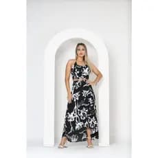 Conjunto Saia e Cropped Estampado feminino