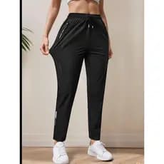 Calça Feminina Dry Fit Seda Gelada Com Elastano Esportiva Fitness Slim Fit