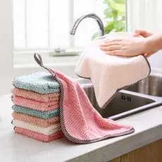 10 pcs Toalhas de Prato Macias Reutilizáveis Absorventes para Uso Doméstico como Limpeza